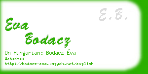 eva bodacz business card